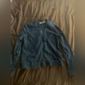 Blue jean jacket, size: large